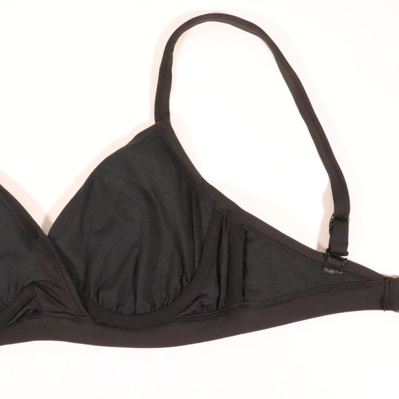NWT Seafolly X Revolve Pop Block Wrap Front DD Cup Bralette in Black - Picture 11 of 13
